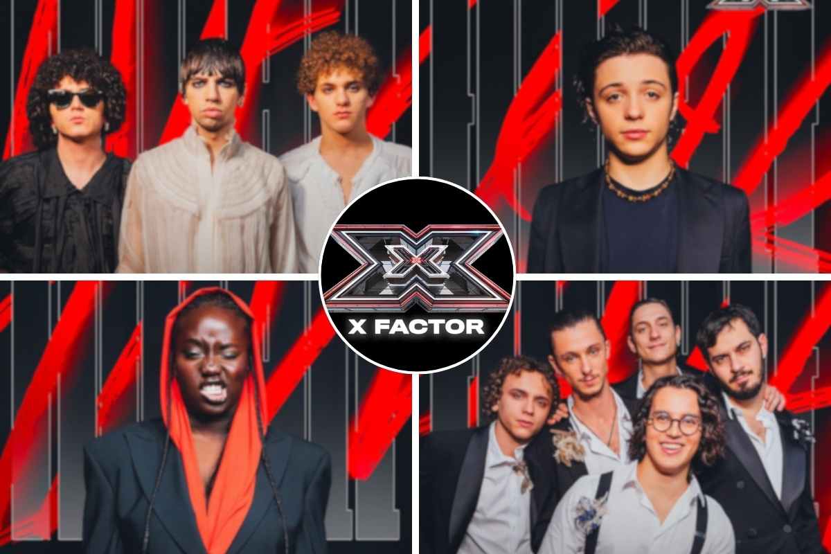 collage con finalisti di x-factor