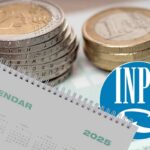 euro, calendario e logo inps