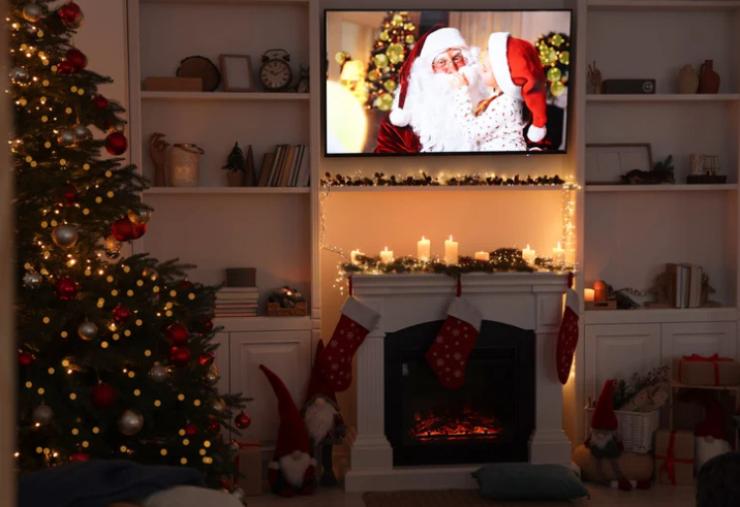 salotto tv natale