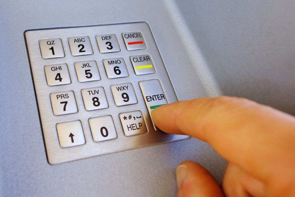 Inserimento codice pin