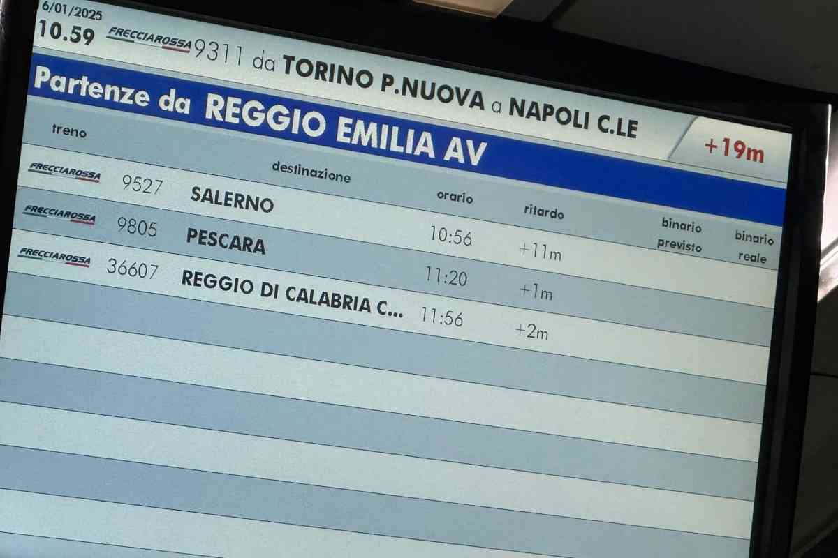 Il ritardo dei treni