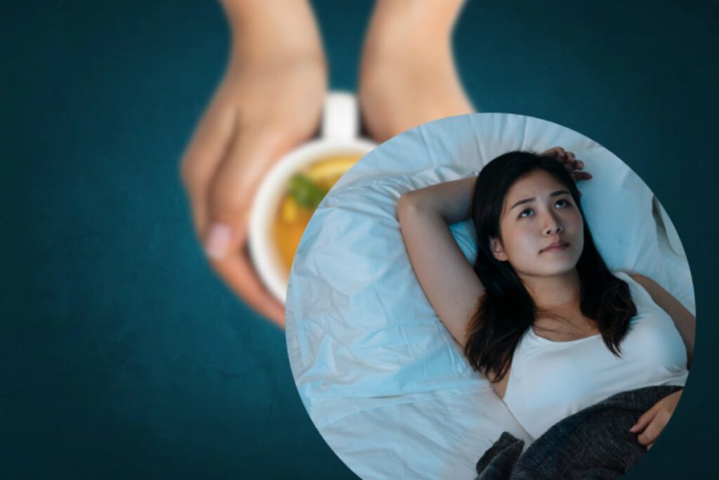 Donna sveglia a letto