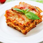 lasagna nel piatto