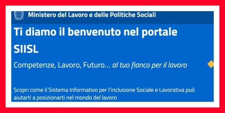 piattaforma ministero lavoro pagina iniziale