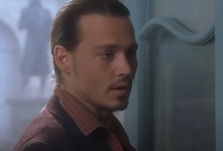Johnny Depp in una scena di Chocolat