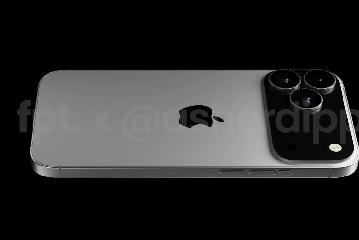 Render, il nuovo iPhone su sfondo nero