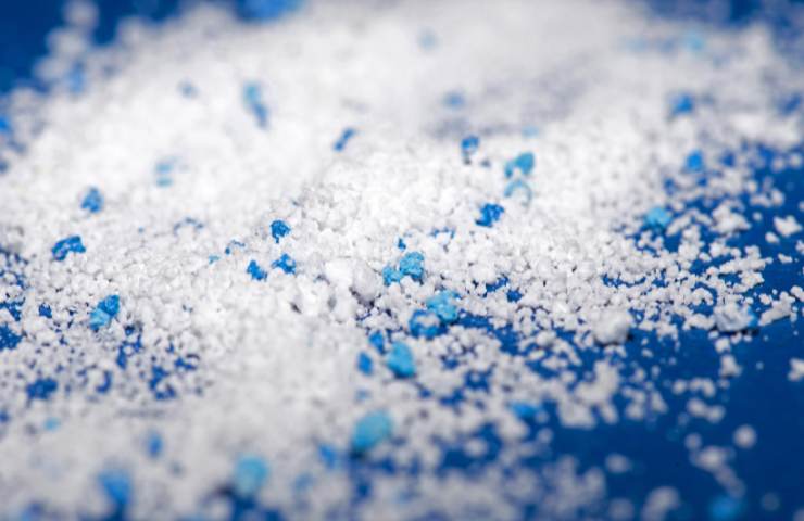 Un gruppo di microplastiche