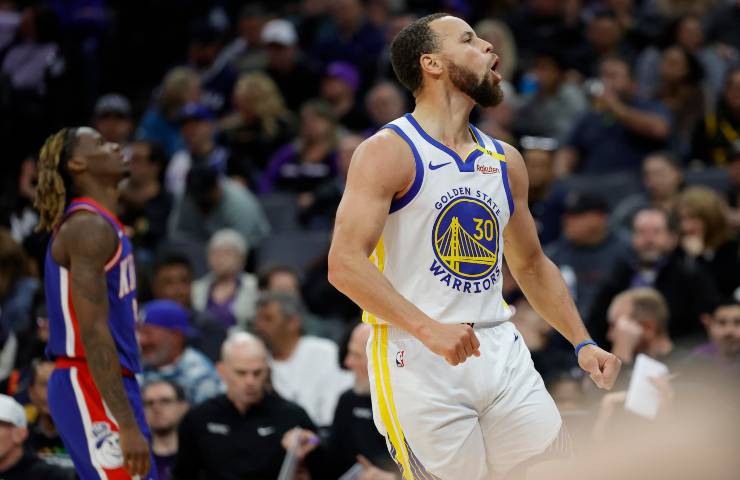 Giocatore dell'NBA durante una partita