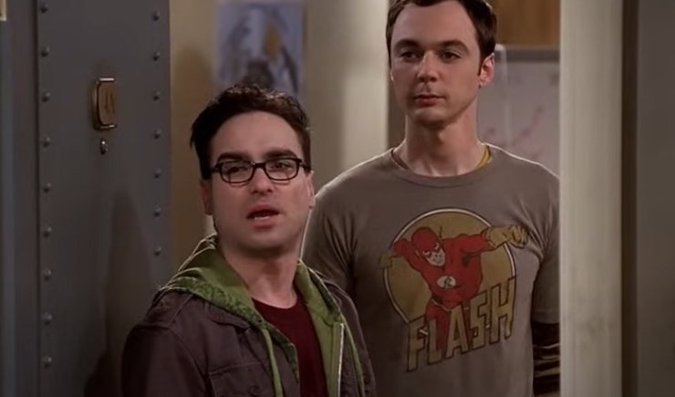 una scena di big bang theory