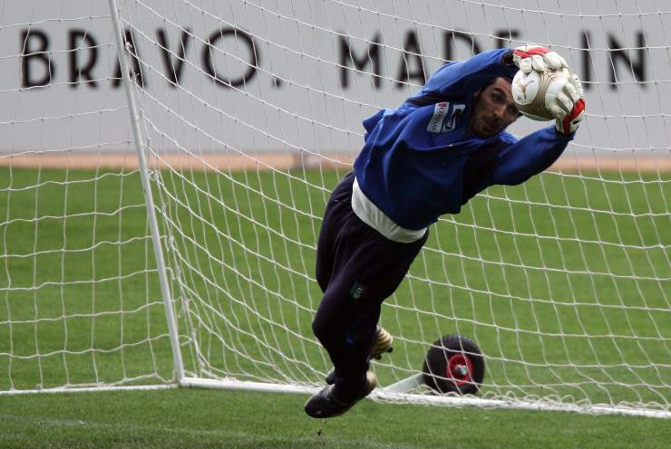 buffon sul campo