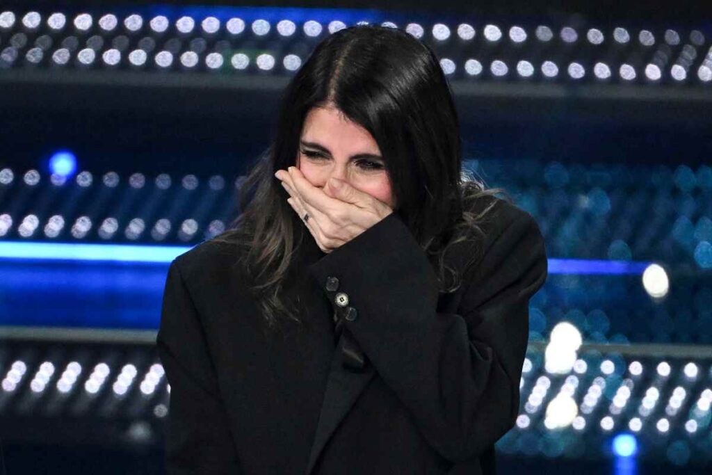 giorgia piange sul palco di sanremo