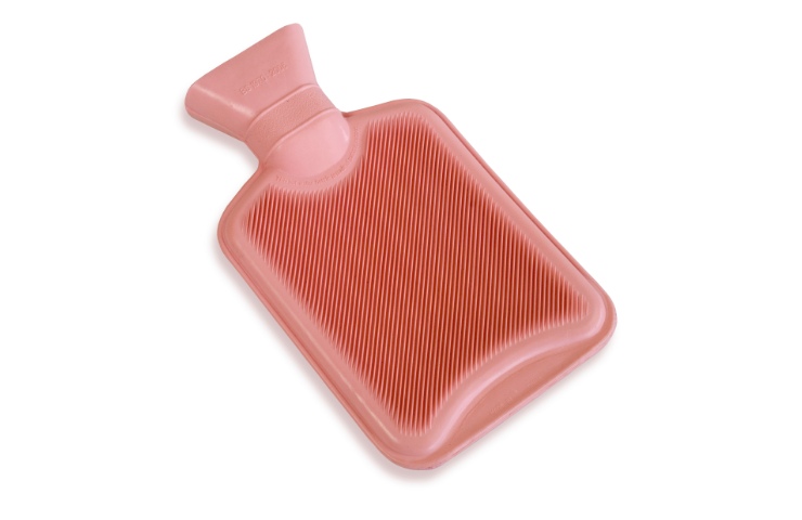 Una borsa dell'acqua calda rossa