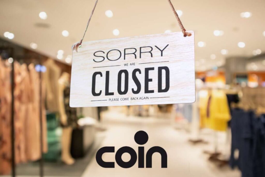 Cartello e logo Coin