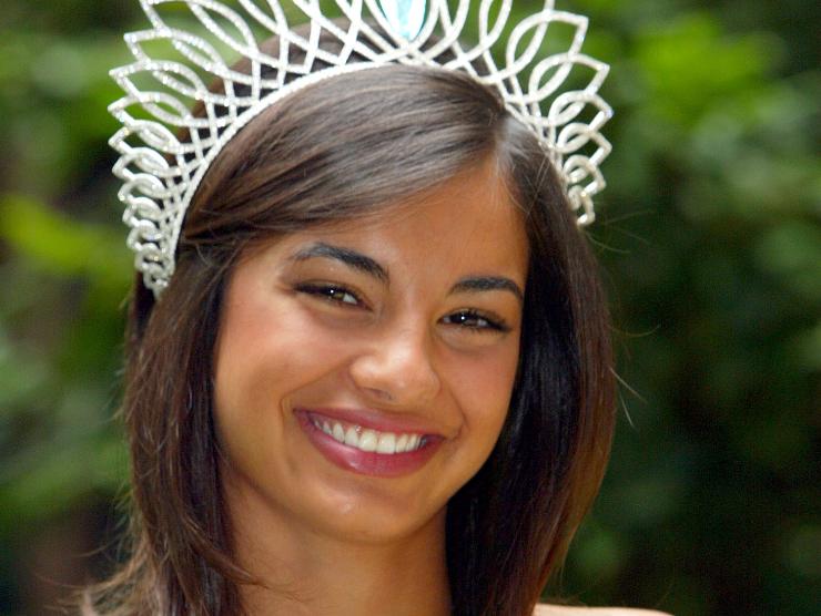 francesca chillemi sorridente ai tempi di miss italia