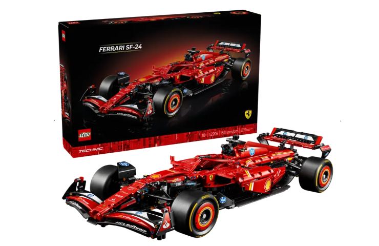 la scatola del Lego Ferrari SF-24 