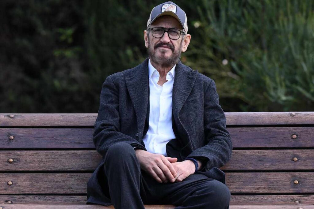 marco giallini alla presentazione di rocco schiavone