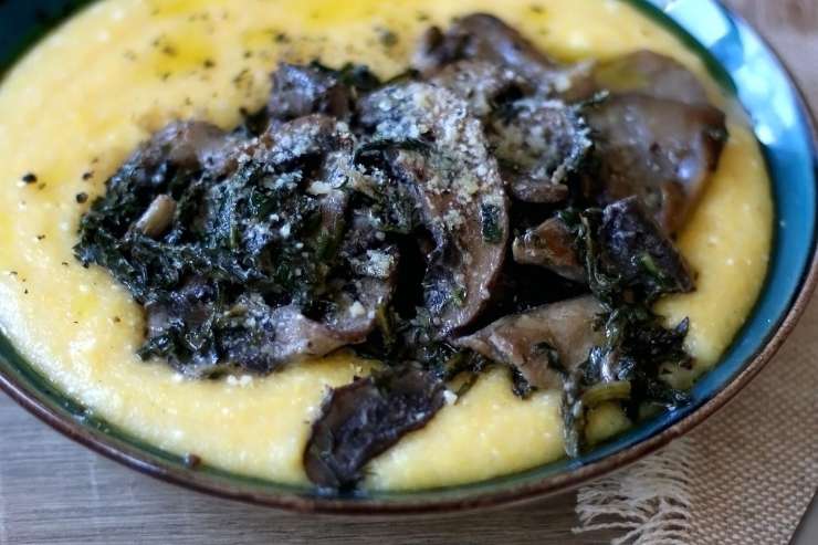 Polenta farcita con verdura
