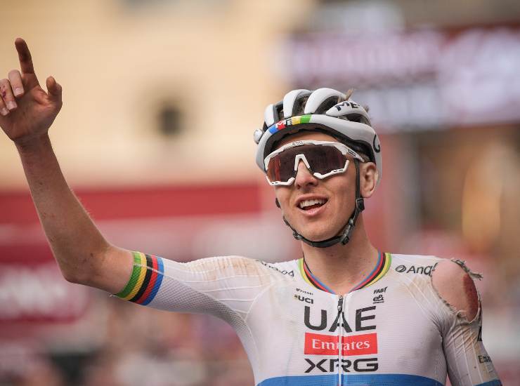 La gioia di Pogacar