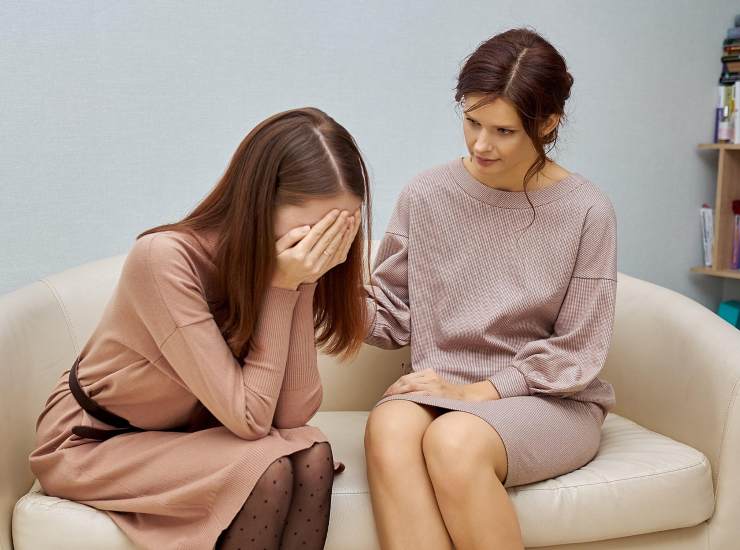 Una donna dallo psicologa