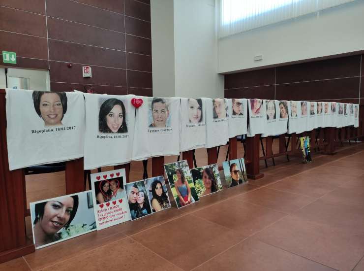 Le foto delle vittime di Rigopiano