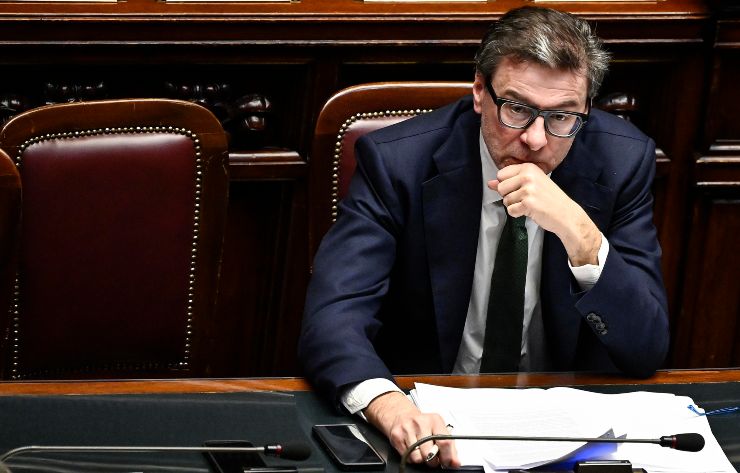 il ministro dell'economia giancarlo giorgetti