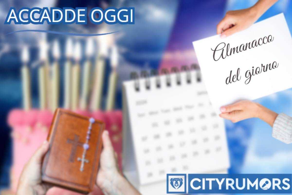 un calendario, bibbia, una torta con le candeline