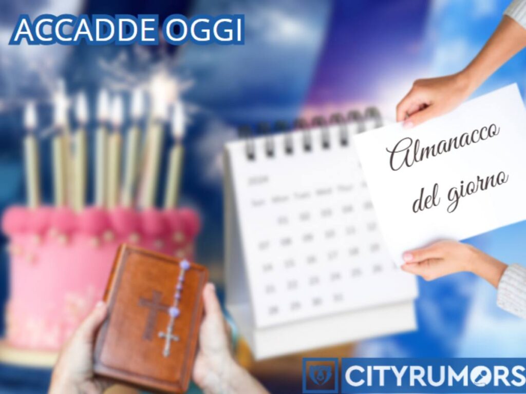 calendario, bibbia e candeline
