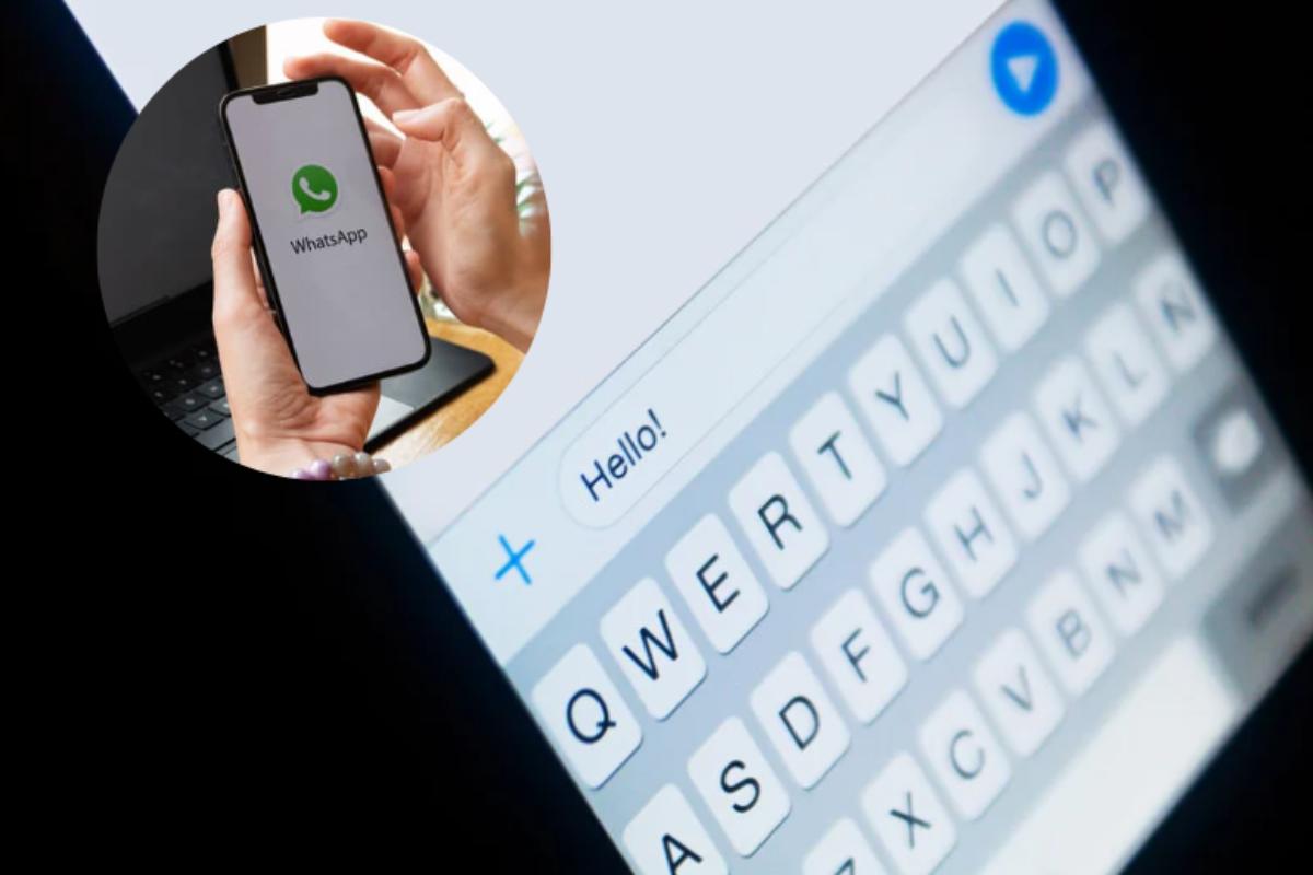 Chat su smartphone e logo whatsapp