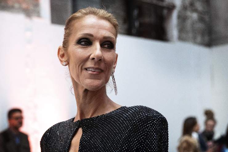 celine dion in primo piano