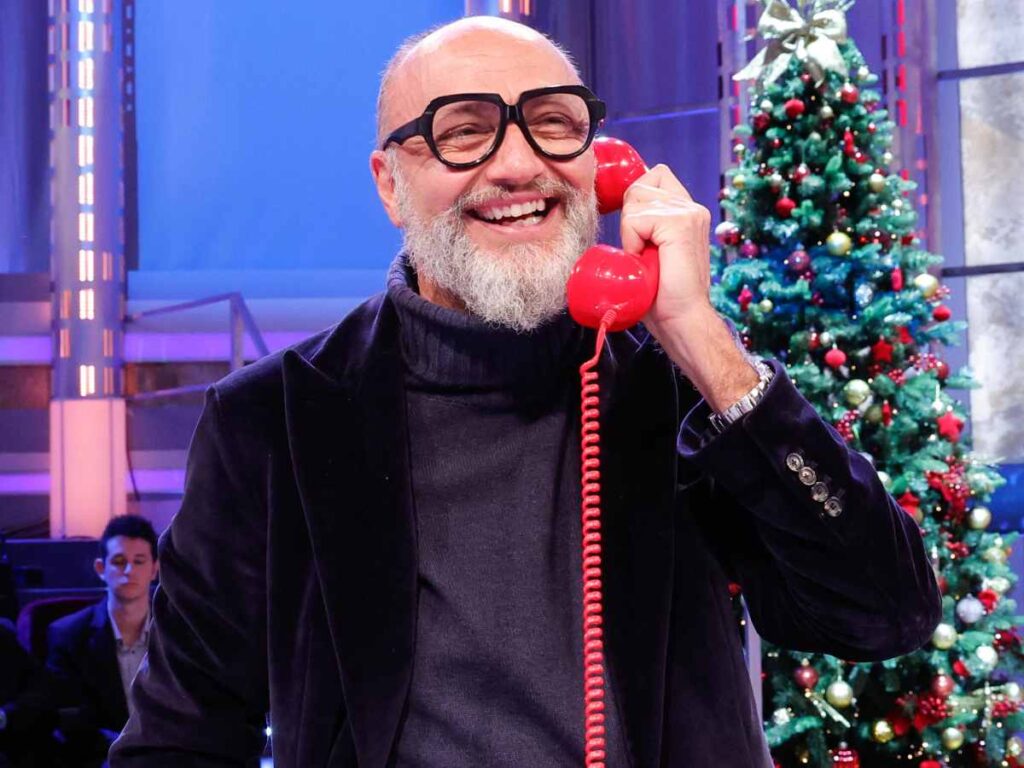 il dottore di affari tuoi nello studio tv