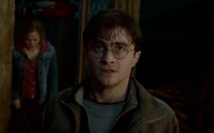 Harry Potter in una scena de I doni della morte parte 2