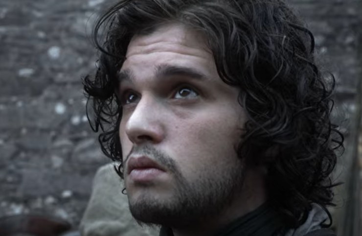 john snow in una scena de il trono di spade