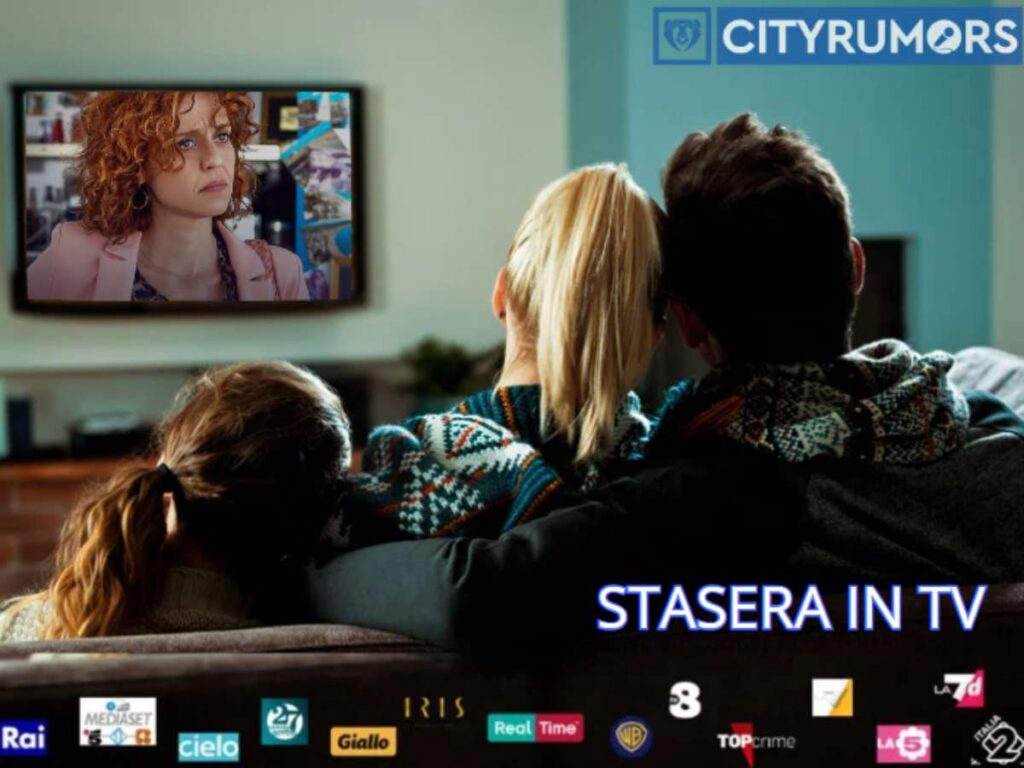 genitori con figlia che guardano la tv