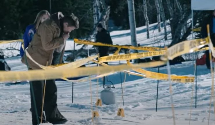 una scena del film i segreti di wind river