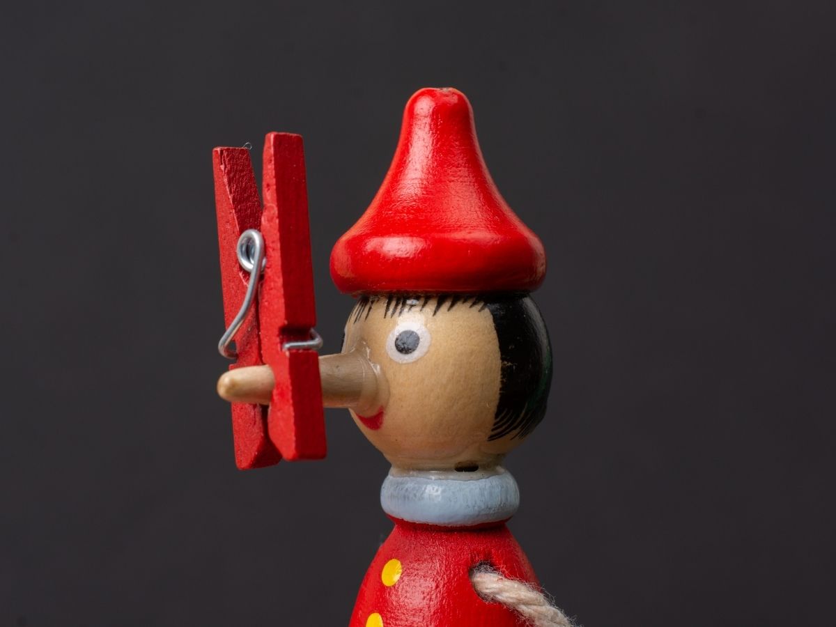 Pinocchio molletta naso
