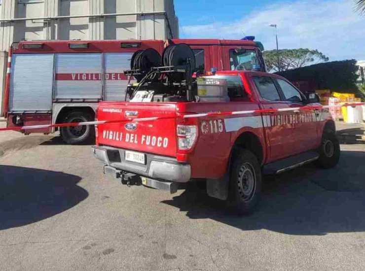 Un camion dei vigili del fuoco