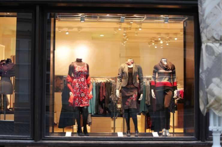 Vetrina negozio di abbigliamento