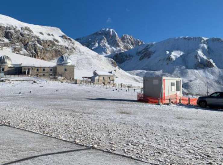 La neve sul Gran Sasso