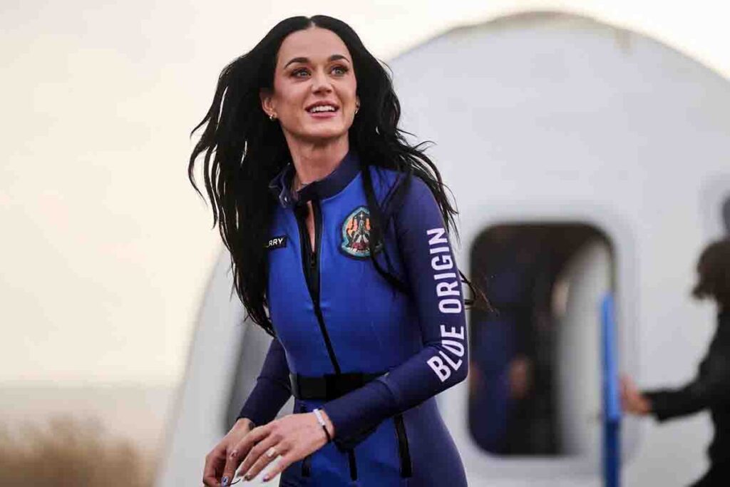 Katy Perry dopo volo spaziale