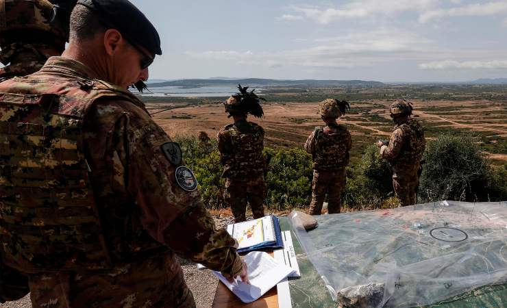 Esercito italiano esercitazione