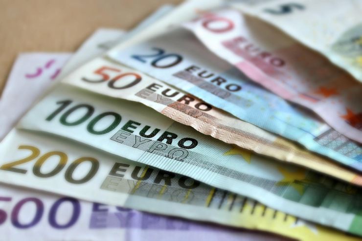 banconote di euro di diversi tagli