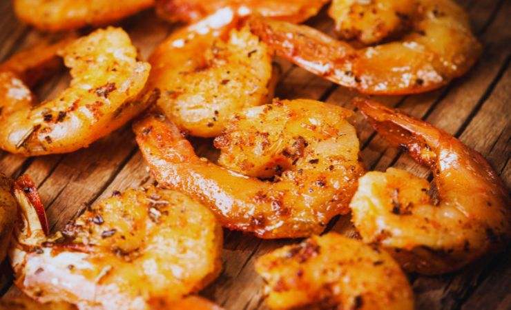 gamberi alla griglia