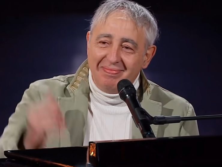 erminio sinni prima di esibirsi a the voice senior