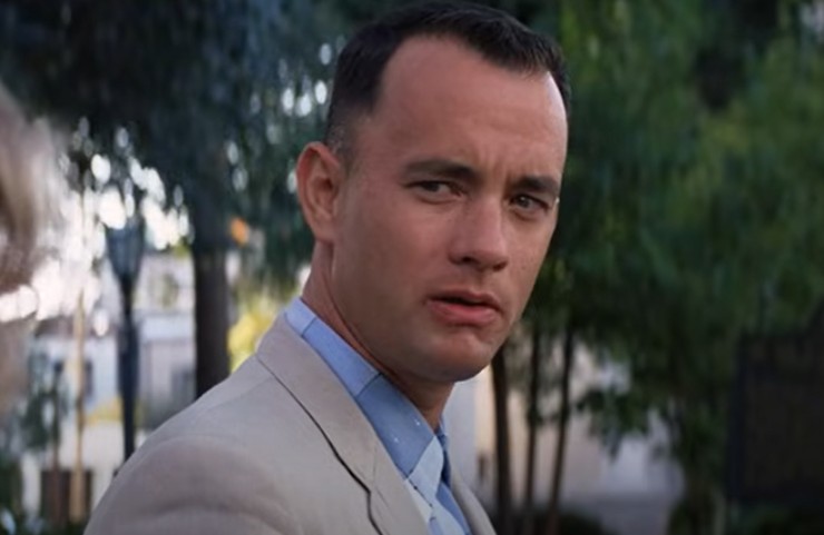 tom hanks in una scena di forrest gump