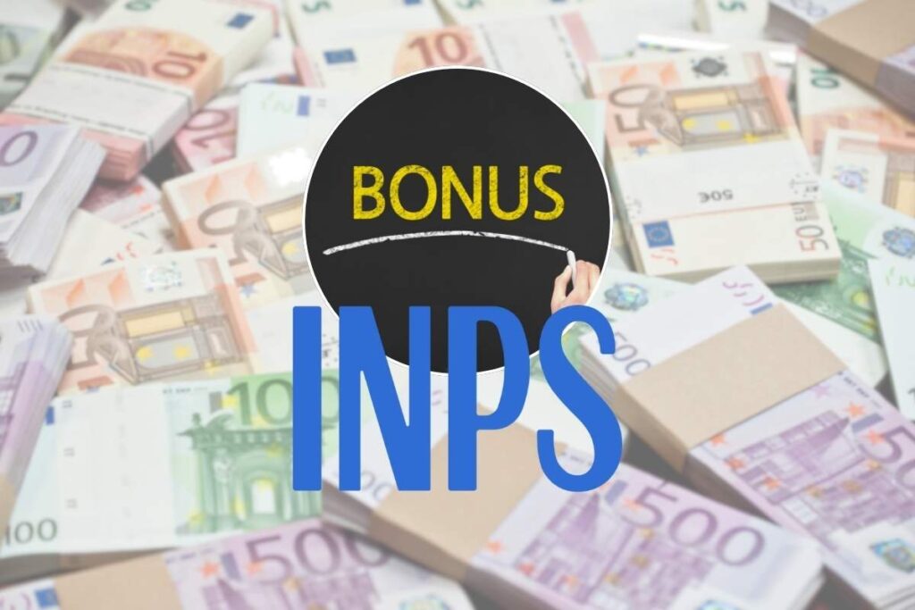 Scritta "bonus" e INPS e soldi