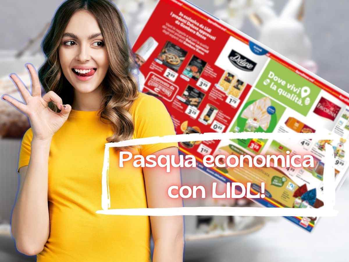 donna fa ok e volantino lidl