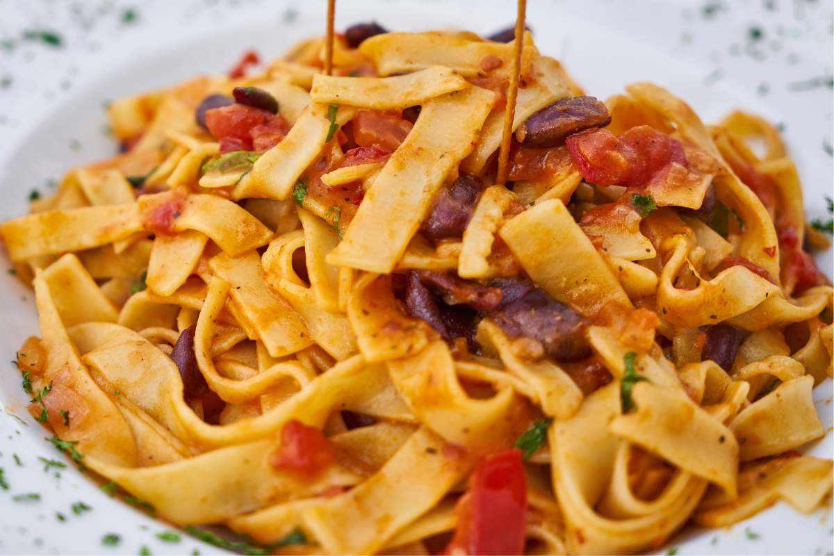 Piatto di pasta e fagioli