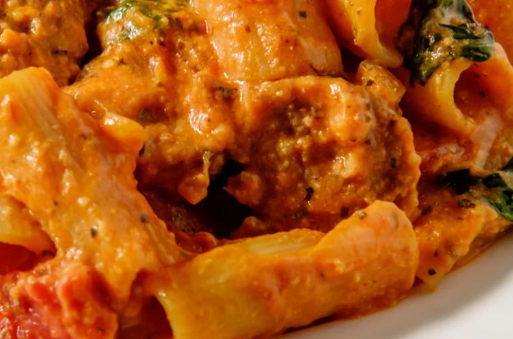 Piatto di pasta con sugo