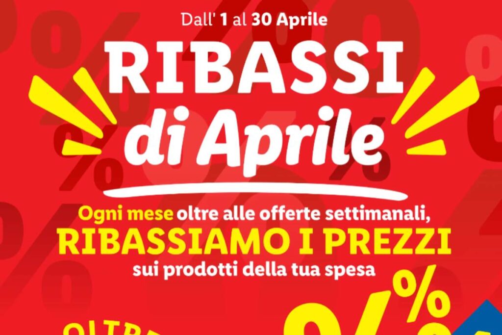 volantino lidl ribassi di aprile