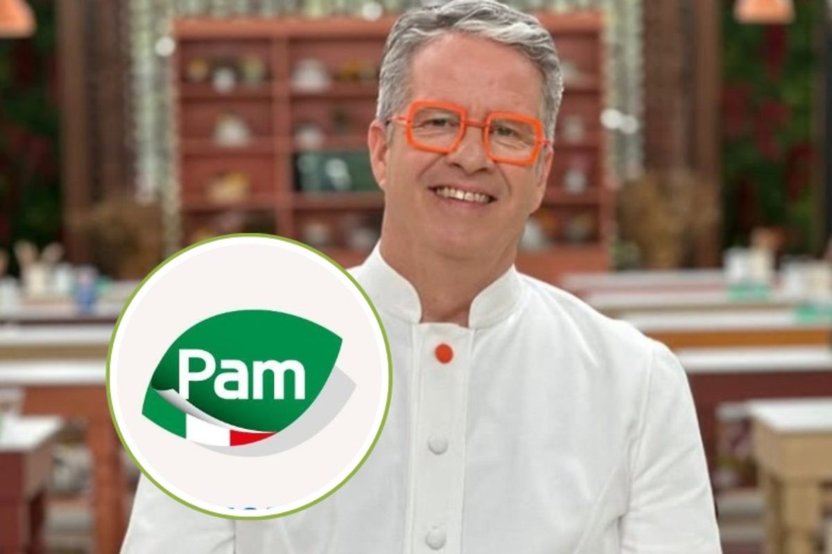 ernst knam e il logo del supermercato pam